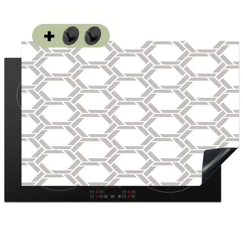 Grafisch - Patroon - Modern Inductie beschemer met haakjes klein 777 -3d