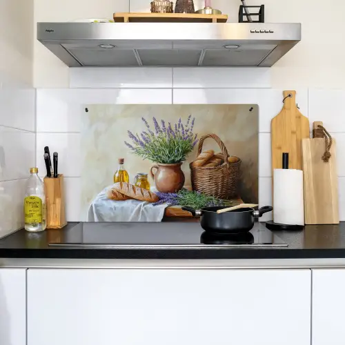 Lavendel - Brood - Stilleven Inductie beschemer met haakjes klein -sfeer2