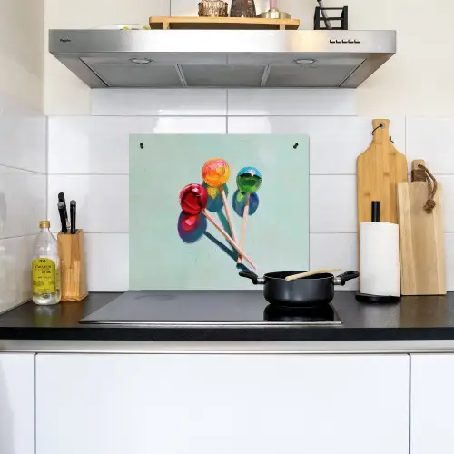 Lollys - Schaduw - Drie - Blauw Inductie beschemer met haakjes middel -sfeer2