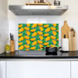 Mango - Patroon - Fruit - Bladeren Inductie beschemer met haakjes klein 777 -sfeer2