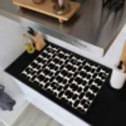 Modern - Patroon - Zwart Inductie beschemer met haakjes klein 777 -sfeer1