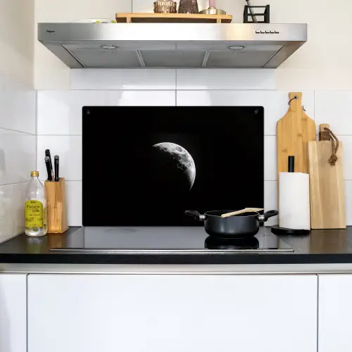 Maan - Hemel - Zwart - Schaduw Inductie beschemer met haakjes klein -sfeer2
