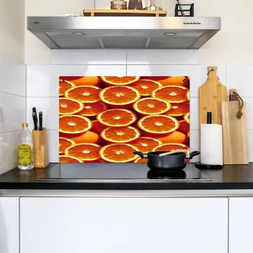Sinaasappels - Oranje - Gesneden Inductie beschemer met haakjes klein 777 -sfeer2