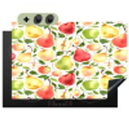 Patroon - Appels - Peren Inductie beschemer met haakjes klein 777 -3d
