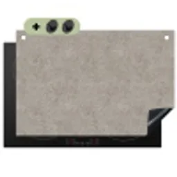 Patroon - Beton - Grijs Inductie beschemer met haakjes klein 777 -3d