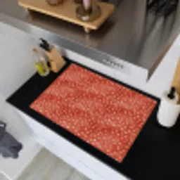 Patroon - Stippen - Rood - Wit Inductie beschemer met haakjes klein 777 -sfeer1