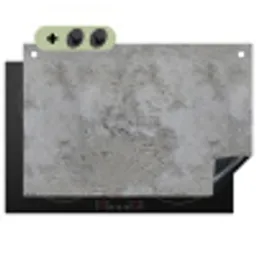 Patroon - Grijs - Oud - Beton Inductie beschemer met haakjes klein 777 -3d