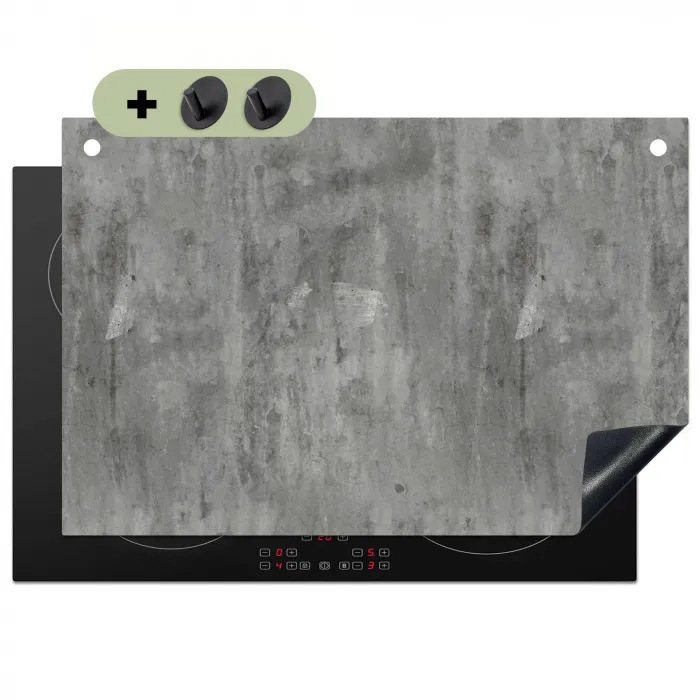 Roest - Beton - Patroon Inductie beschemer met haakjes klein 777 -3d