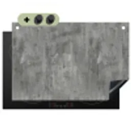 Roest - Beton - Patroon Inductie beschemer met haakjes klein 777 -3d