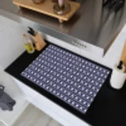 Schelp - Nautisch - Blauw - Wit Inductie beschemer met haakjes klein 777 -sfeer1