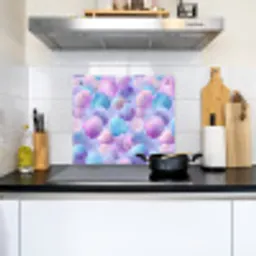 Schelpen - Paars - Blauw - Patroon Inductie beschemer met haakjes middel -sfeer2