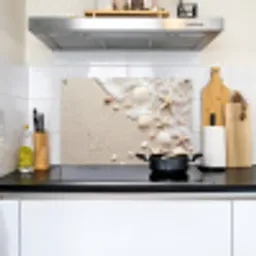 Schelpen - Zeesterren - Strand Inductie beschemer met haakjes klein -sfeer2