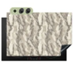 Slang - Patroon - Taupe Inductie beschemer met haakjes klein 777 -3d