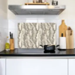 Slang - Patroon - Taupe Inductie beschemer met haakjes klein 777 -sfeer2