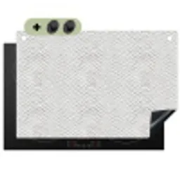 Slang - Patroon - Wit Inductie beschemer met haakjes klein 777 -3d