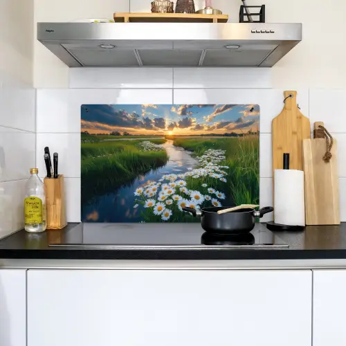 Beekje - Landschap - Margriet Inductie beschemer met haakjes klein -sfeer2