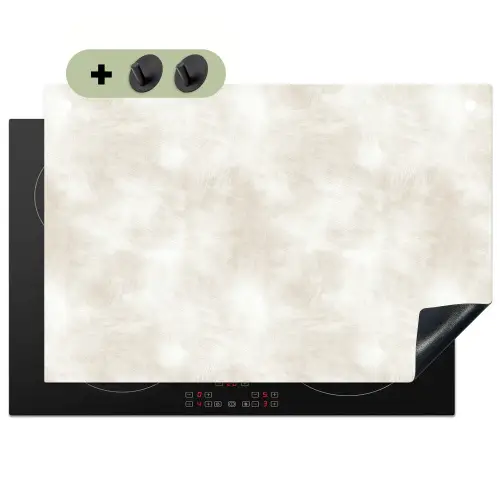 Subtiel - Structuur - Beige Inductie beschemer met haakjes klein 777 -3d