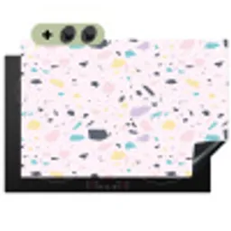 Terrazzo -  Patroon - Zacht - Snoep Inductie beschemer met haakjes klein 777 -3d