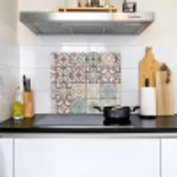 Tegelmozaïek Collage Inductie beschemer met haakjes middel -sfeer2