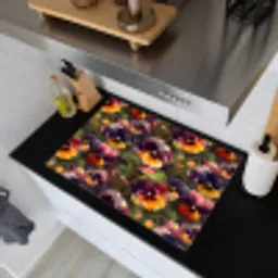 Warm - Patroon - Penseel - Viooltjes Inductie beschemer met haakjes klein 777 -sfeer1