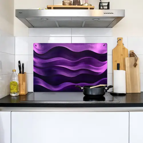 Golven - Abstract - Paars Inductie beschemer met haakjes klein -sfeer2