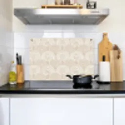 Golven - Structuur - Beige Inductie beschemer met haakjes klein 777 -sfeer2