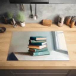 Stapel - Boeken - Groen - Daglicht Inductie beschermer vinyl 3mm klein -sfeer5