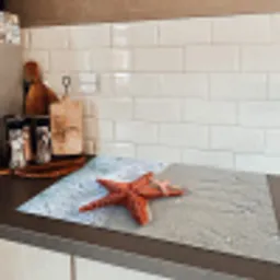 Zeester - Strand - Zee Inductie beschermer vinyl 3mm klein -sfeer3