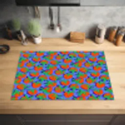 Aardbei - Rood - Zaadjes Inductie beschermer vinyl 3mm klein 276 -sfeer5