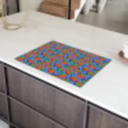 Aardbei - Rood - Zaadjes Inductie beschermer vinyl 3mm klein 276 -sfeer8