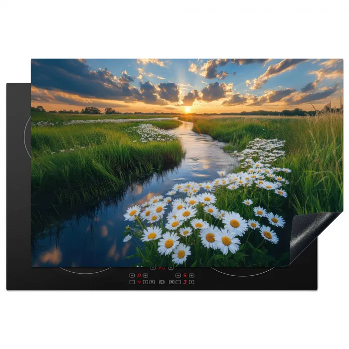 Beekje - Landschap - Margriet Inductie beschermer vinyl 3mm klein -3d