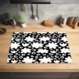 Gestileerd - Bloemen - Abstract Inductie beschermer vinyl 3mm klein 276 -sfeer5