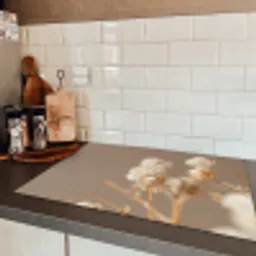 Subtiele Schoonheid in Bloei Inductie beschermer vinyl 3mm klein -sfeer3