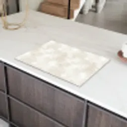 Subtiel - Structuur - Beige Inductie beschermer vinyl 3mm klein 276 -sfeer8