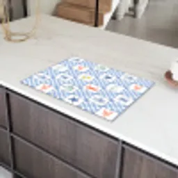 Zee - Sfeer- Mozaïek - Blauw Inductie beschermer vinyl 3mm klein 276 -sfeer8