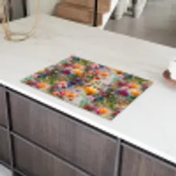 Zomers - Kleurrijk - Patroon - Bloemen Inductie beschermer vinyl 3mm klein 276 -sfeer8