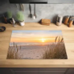 Zonsondergang - Duinen - Zee Inductie beschermer vinyl 3mm klein -sfeer5