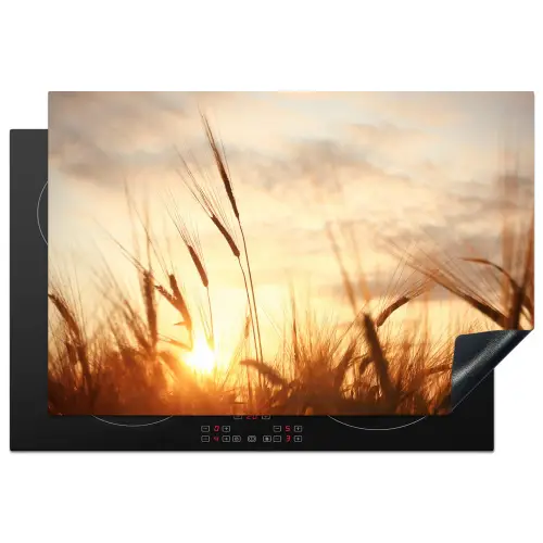 Zonsondergang door het Koren Inductie beschermer vinyl 3mm klein -3d