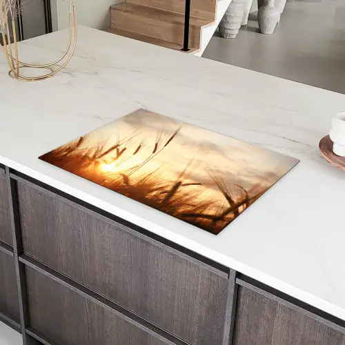 Zonsondergang door het Koren Inductie beschermer vinyl 3mm klein -sfeer8