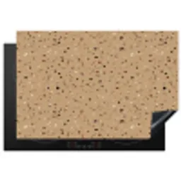 Terrazzo - Patroon - Beige Inductie beschermer vinyl 3mm klein 276 -3d