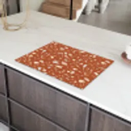 Terrazzo - Patroon - Klei Inductie beschermer vinyl 3mm klein 276 -sfeer8