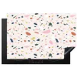 Terrazzo - Patroon - Kleurrijk Inductie beschermer vinyl 3mm klein 276 -3d