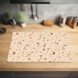 Terrazzo -  Patroon - Kleurrijk - Steen Inductie beschermer vinyl 3mm klein 276 -sfeer5
