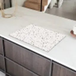 Terrazzo -  Patroon  -  Créme Inductie beschermer vinyl 3mm klein 276 -sfeer8