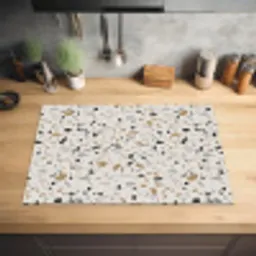 Terrazzo -  Patroon - Staal Inductie beschermer vinyl 3mm klein 276 -sfeer5