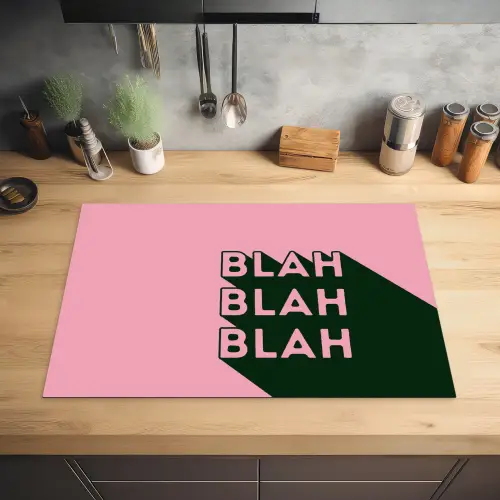 Tekst - Grafisch - Groen - Schaduw Inductie beschermer vinyl 3mm klein -sfeer5