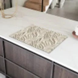 Textuur - Reliëf - Beige Inductie beschermer vinyl 3mm klein 276 -sfeer8