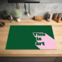 This is art - Schaduw - Roze Inductie beschermer vinyl 3mm klein -sfeer5