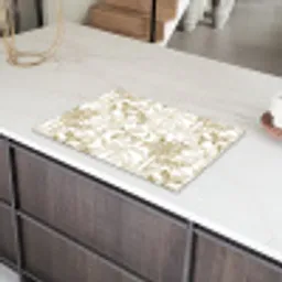 Tijger - Oerwoud - Beige Inductie beschermer vinyl 3mm klein 276 -sfeer8