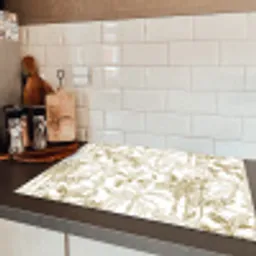 Tijger - Oerwoud - Beige Inductie beschermer vinyl 3mm klein 276 -sfeer3